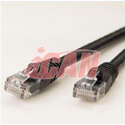 iCAN CAT6 RJ45 Patch Cable, Snagless, 3 ft, Black