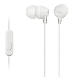 SONY MDR-EX15AP In-Ear EX Monitor Headphones with Mic & Remote, White