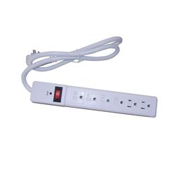 iCAN 6 Outlets Surge Protector with 3ft Cord