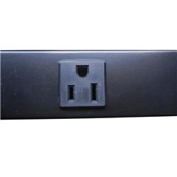 iCAN 12 Outlets Widely Spaced Metal Power Strip with 6ft Cord