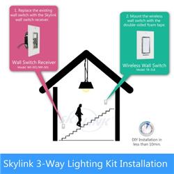 SKYLINK Wireless 3-Way On/Off/Dimmer Kit with Snap-on Cover (SK-7A)(Open Box)