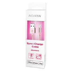 ADATA Sync & Charge Lightning Cable Aluminum 3.28Ft Rose Gold