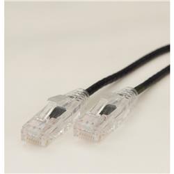 iCAN Super Slim Premium Cat6 Gigabit LAN Patch Cable, Black, 7ft