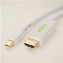 iCAN Mini DisplayPort (M) 1.2 to HDMI (M) 2.0 UHD Cable, Gold, 3ft