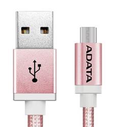 ADATA Woven Metallic Braided Micro USB Cable, Rose Gold