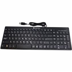 IntekView Slim V2 Ergonomic Office Keyboard-Black-Full Size-(K730CFW)