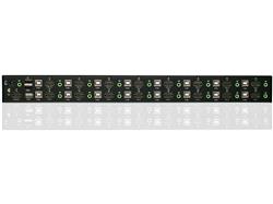 Commutateur KVMP USB HDMI IOGEAR 16 ports avec 16 câbles USB (TAA)