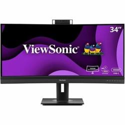 ViewSonic VG3457CV 34" Class Webcam UW-QHD Curved Screen LED Monitor