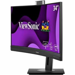 ViewSonic VG3457CV 34" Class Webcam UW-QHD Curved Screen LED Monitor