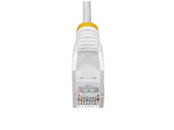 4ft White Slim CAT6 Ethernet Cable, Snagless, 100W PoE, UTP, LSZH, 28A