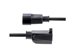 Power IEC 60320 C14 Power NEMA 5-15R - receptacle Black 3 ft