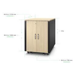 APC  AR4017A 17U 482 mm Cabinet fermé Cabinet-(AR4017A)