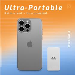 1TB, NVME x 1, USB-C 3.2 Gen 2 10Gb/s bus-powered mini-sized, rugged,