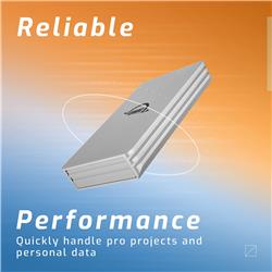 2TB, NVME x 1, USB-C 3.2 Gen 2 10Gb/s bus-powered mini-sized, rugged,