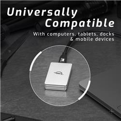 2TB, NVME x 1, USB-C 3.2 Gen 2 10Gb/s bus-powered mini-sized, rugged,