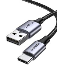 Câble de charge rapide UGREEN USB-A vers USB-C, 3 A max., gris sidéral, 1 m