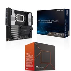 Processeur AMD Ryzen Threadripper 7960X + Carte mère de station de travail ASUS Pro WS WRX90E-SAGE SE