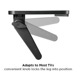 Brateck TV Top Shelf With Protective Ledges