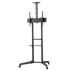 Brateck Versatile & Compact Steel TV Cart (Black)(Open Box)