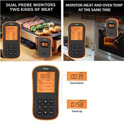 Riida TM08 Wireless Meat Thermometer for Oven Smoker Grill BBQ