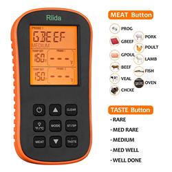 Riida TM08 Wireless Meat Thermometer for Oven Smoker Grill BBQ