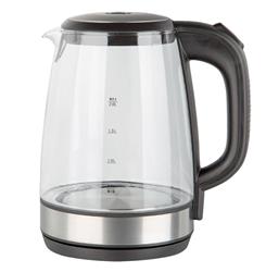 iCAN KG-1302B 2.0 L Glass Electric Kettle with Blue LED Light, Borosilicate Glass.(Open Box)