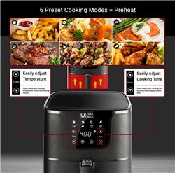 ULTIMA COSA Presto Luxe Plus Air Fryer 5L (Black)