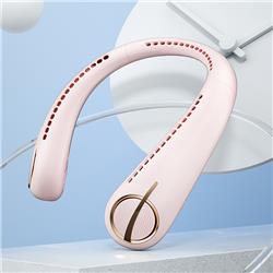 Benks F21 Hands Free Neck Fan — Pink