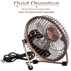 iCAN ATC-401A 4" Retro Air USB Mini Desk Fan - Bronze