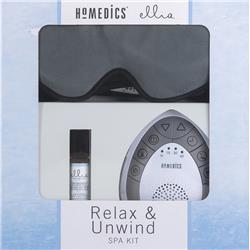 HOMEDICS Relax and Unwind SPA Kit - Massaging Eye Mask