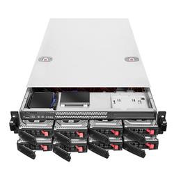Châssis de stockage en rack SILVERSTONE 2U à 8 baies pour disques durs/SSD 2,5"/3,5"