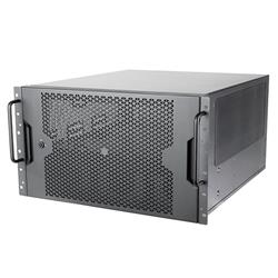 Châssis de montage en rack 6U à 12 baies Silverstone RM61-312 équipé d'une compatibilité double alimentation, d'un support d...