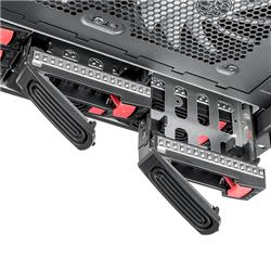 Châssis de montage en rack 6U à 12 baies Silverstone RM61-312 équipé d'une compatibilité double alimentation, d'un support d...