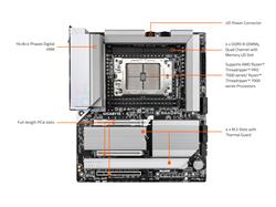 GIGABYTE TRX50 AERO D sTR5 AMD TRX50 EATX Motherboard(Open Box)