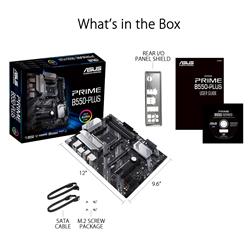 ASUS PRIME B550-PLUS AMD B550 (Ryzen AM4) ATX motherboard with dual M.2, PCIe 4.0, 1 Gb Ethernet, DisplayPort/HDMI, SATA 6 Gbps