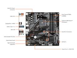 GIGABYTE B550M K AM4 AMD B550 Micro-ATX Motherboard