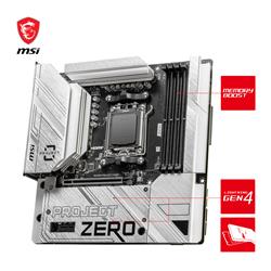 MSI B650M PROJECT ZERO, AMD mATX AM5,  Supports AMD Ryzen 7000 Series