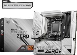 MSI B650M PROJECT ZERO, AMD mATX AM5,  Supports AMD Ryzen 7000 Series