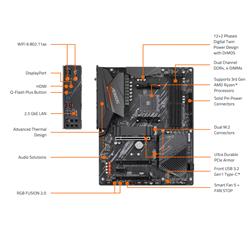 GIGABYTE B550 AORUS ELITE AX V3 AM4 AMD B550 ATX Motherboard