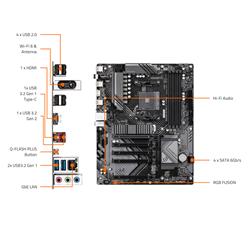 GIGABYTE B550 EAGLE WIFI6 Motherboard, Supports AMD AM4 Ryzen 5000