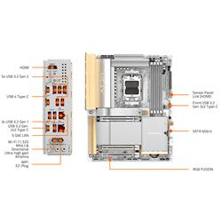 GIGABYTE X870E AERO X3D WOOD AMD AM5 LGA 1718 Motherboard(Open Box)