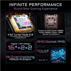 GIGABYTE X870 AORUS ELITE X3D AMD AM5 ATX Motherboard