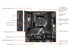 GIGABYTE B550M AORUS ELITE AX AMD AM4 Micro ATX Motherboard