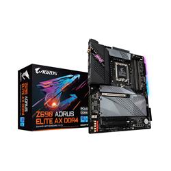 GIGABYTE Z690 AORUS ELITE AX DDR4  LGA 1700 13th/12th gen Intel Z690 ATX Motherboard with DDR4, Quad M.2, PCIe 5.0, USB 3.2 ...