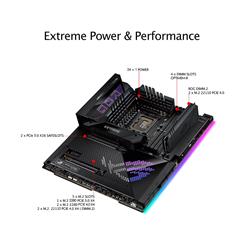 ASUS ROG Maximus Z690 Extreme (WiFi 6E) LGA 1700(Intel 12th Gen) EATX gaming motherboard (PCIe 5.0, DDR5,24+1 105A power sta...