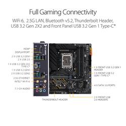 ASUS TUF GAMING B660M-PLUS WIFI D4 LGA 1700(Intel® 12th Gen) mATX Gaming motherboard (PCIe 5.0, DDR4,10+1 DrMOS,2xPCIe 4.0 M.2 