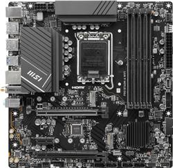 MSI PRO B760M-A WIFI, Intel B760, mATX LGA Socket 1700, Supports 12th/13th Gen Intel® Core™ Processors, Pentium® Gold and Celer