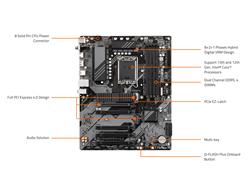 GIGABYTE B760 DS3H AX (rev. 1.x) LGA 1700 Intel B760 ATX Motherboard