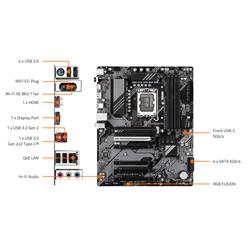 GIGABYTE B760 DS3H WF6E GEN5 Intel LGA 1700 ATXCarte mère