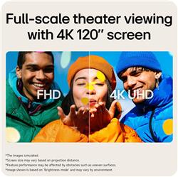 LG CineBeam Q Mini 4K UHD Portable Projector PU600U